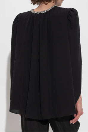 Alexander McQueen Jedwabny top