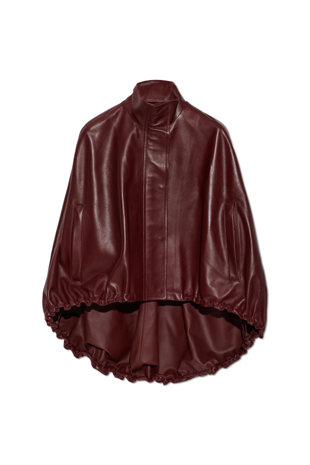 Leather cape od Balenciaga