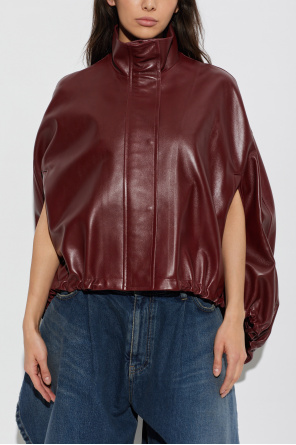 Balenciaga Skórzana peleryna