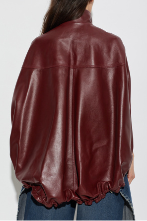Balenciaga Skórzana peleryna