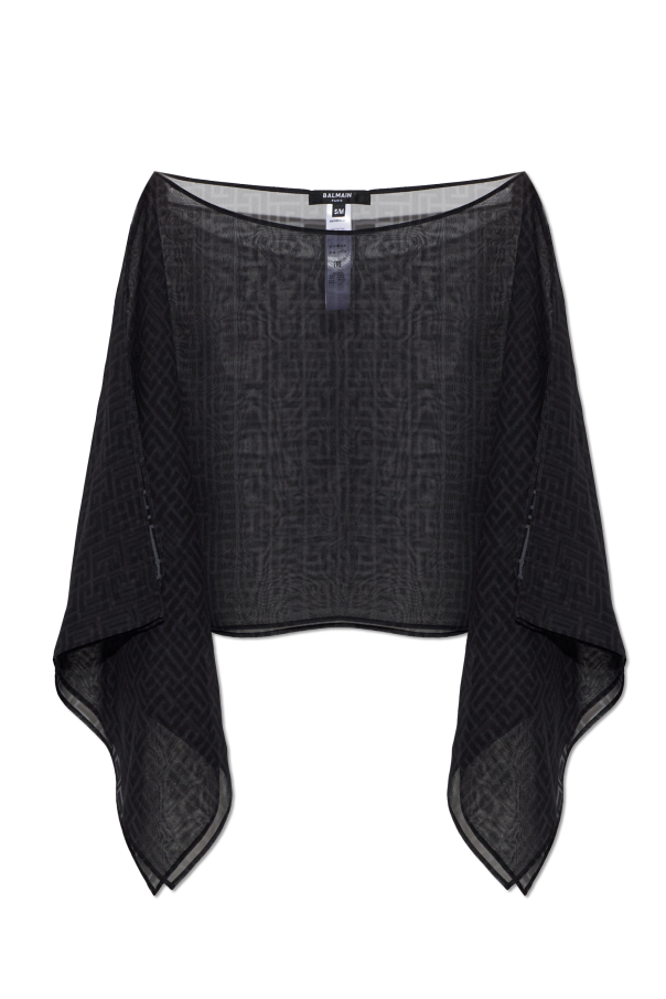 Silk beach poncho od Balmain