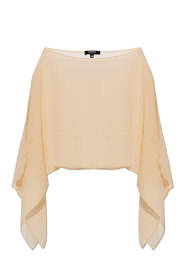 Silk beach poncho od Balmain