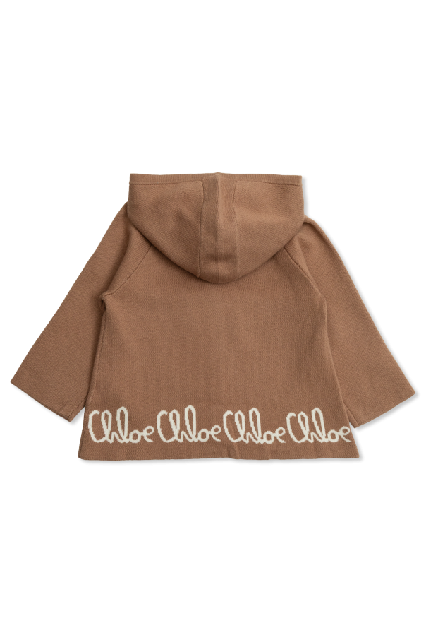 Chloé Kids Cárdigan con capucha
