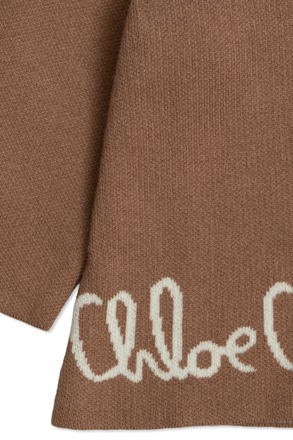 Chloé Kids Cárdigan con capucha