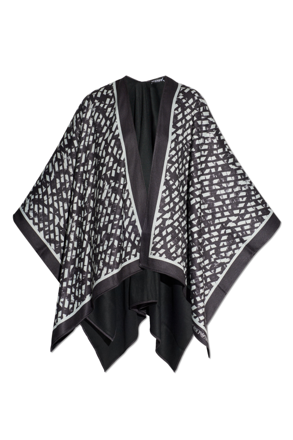Patterned poncho od Emporio Armani