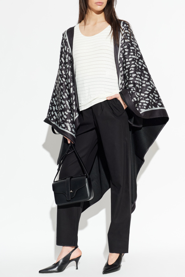 Emporio Armani Patterned poncho