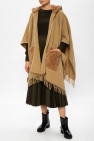 Moncler Hooded wool poncho