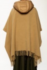 Moncler Hooded wool poncho