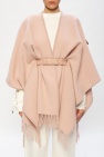 Moncler PINK Poncho with pocket