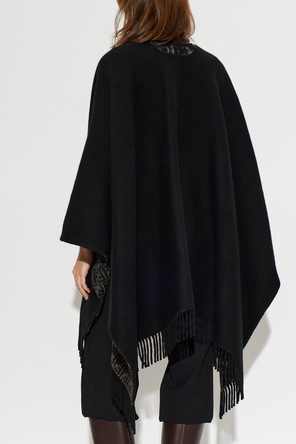 Fendi Poncho com franjas
