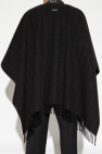 Fendi BLACK Wool poncho