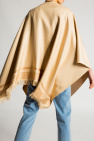 Fendi beige Poncho with logo