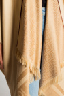 Fendi beige Poncho with logo