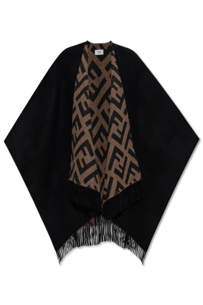 Poncho con flecos od Fendi