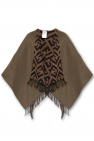 Fendi GREEN Reversible poncho