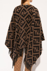 Fendi GREEN Reversible poncho