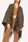 Fendi GREEN Reversible poncho