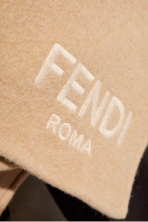 Fendi Wool poncho with hood