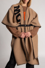 Moncler beige Belted poncho