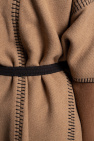 Moncler beige Belted poncho