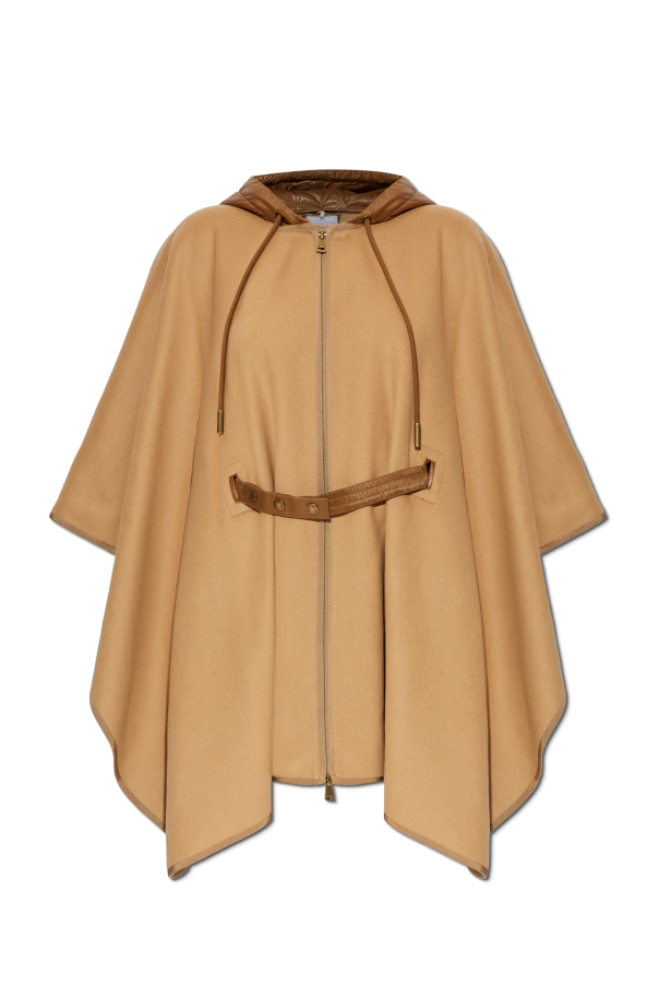 Woolen poncho with hood od Moncler
