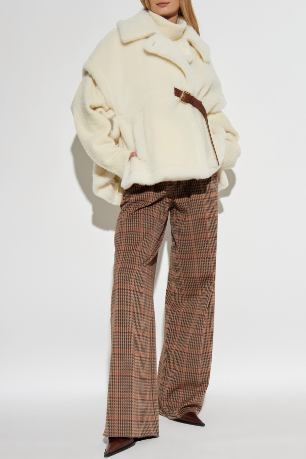 Max Mara Futrzane ponczo `Newabavo`