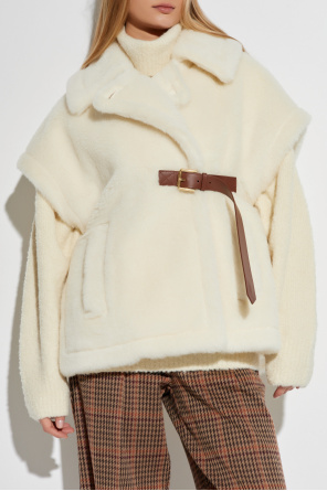 Max Mara Futrzane ponczo `Newabavo`