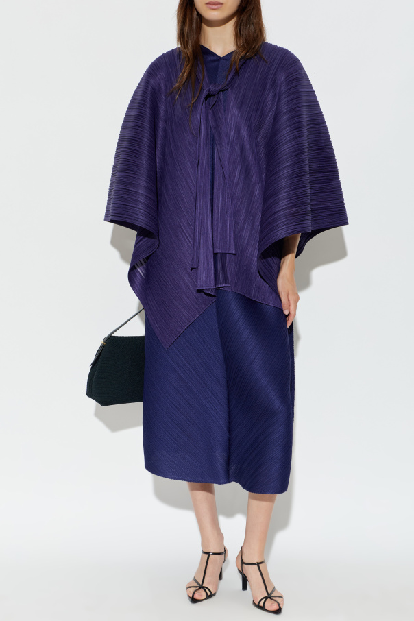 Pleats Please Issey Miyake Pleated poncho