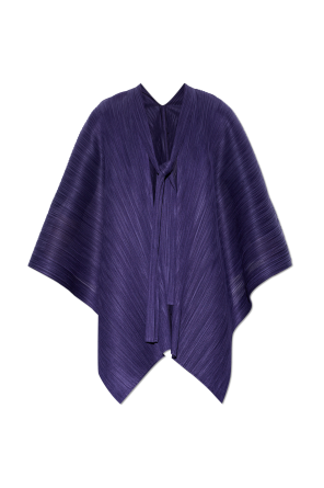 Pleated poncho