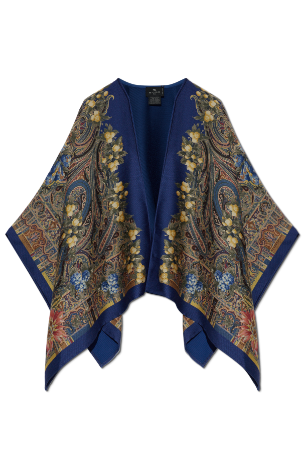 Wool poncho od Etro