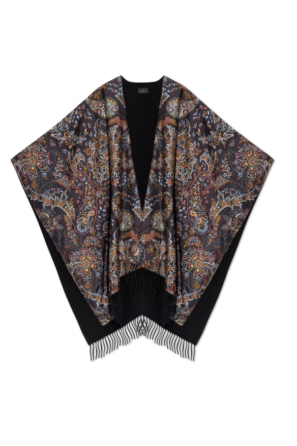 Etro Poncho with floral pattern