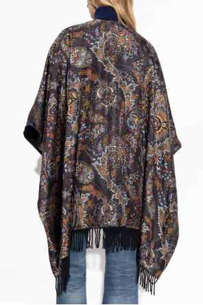 Etro Poncho with floral pattern