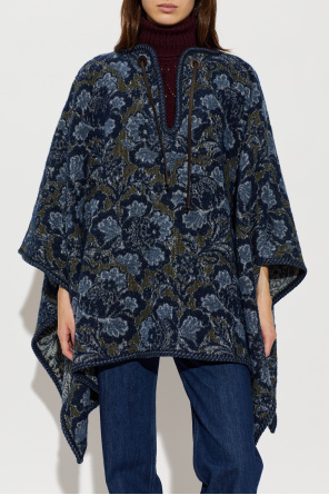 Etro Poncho with floral motif