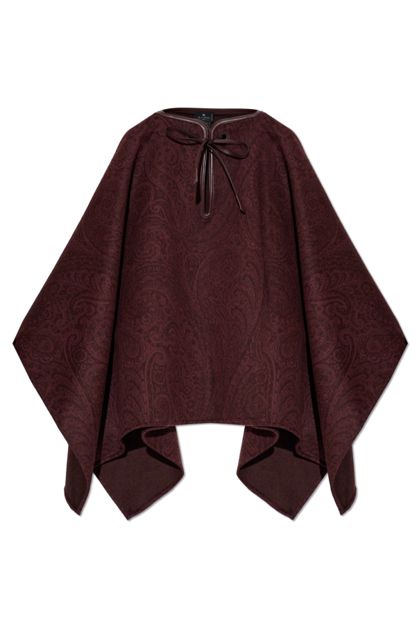 Wool poncho od Etro