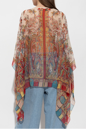 Etro Silk poncho