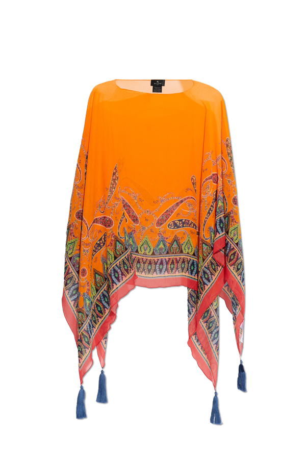 Etro Silk top with print