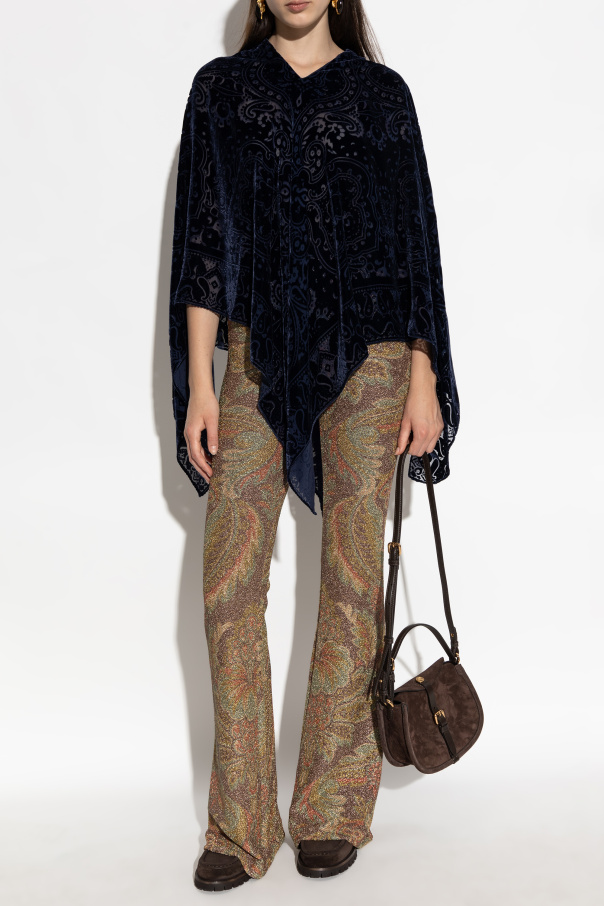 Etro Poncho aterciopelado