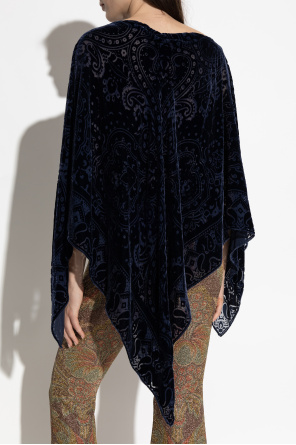 Etro Poncho aterciopelado