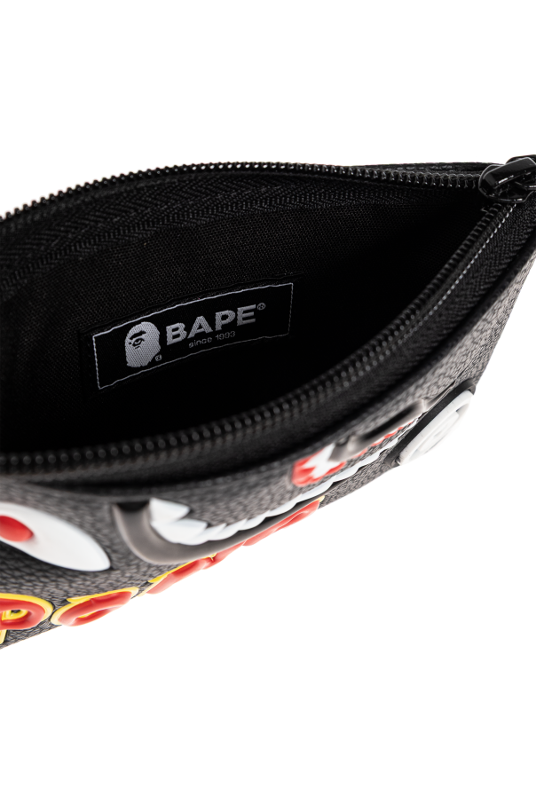 A BATHING APE® Leather pouch