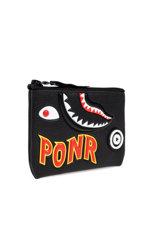 A BATHING APE® Leather pouch