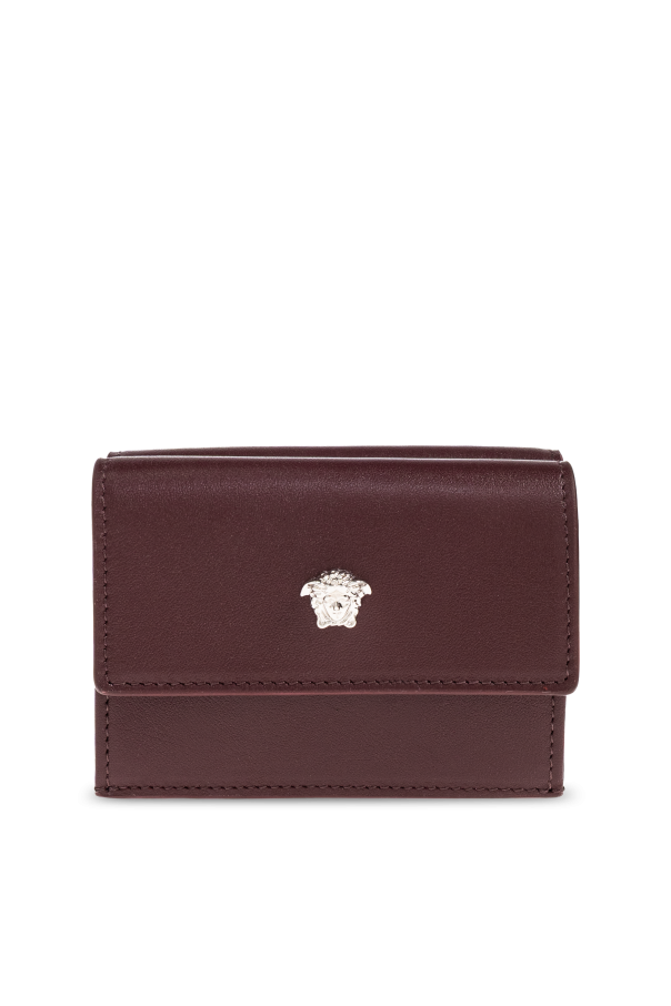 Leather wallet with Medusa head od Versace