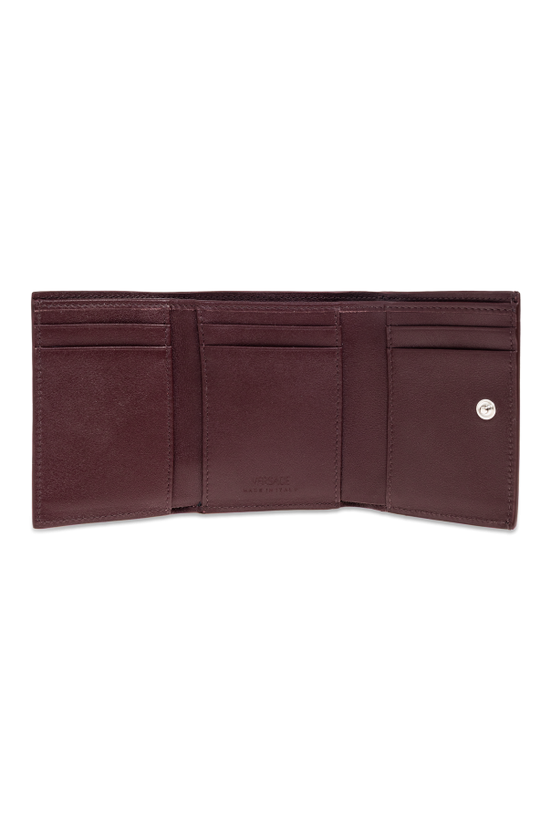 Versace Skórzany portfel z głową Meduzy