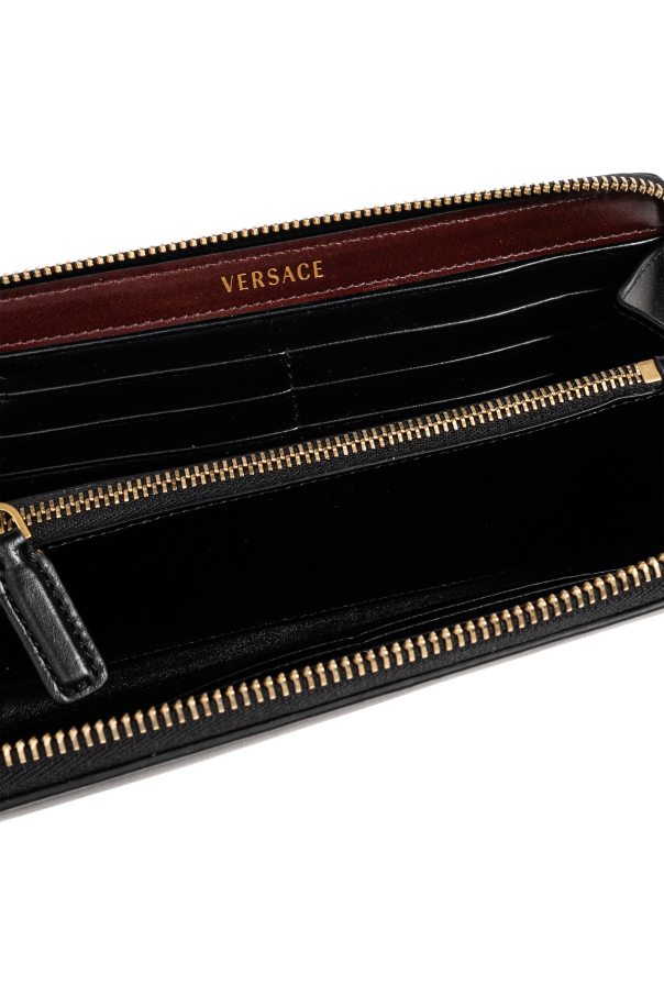 Versace Cartera de cuero