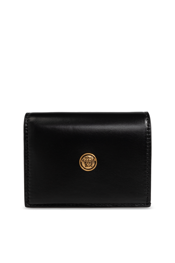 Leather wallet with Medusa head od Versace