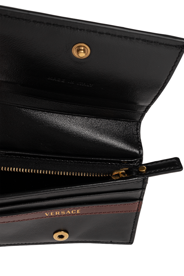 Versace Leather wallet with Medusa head