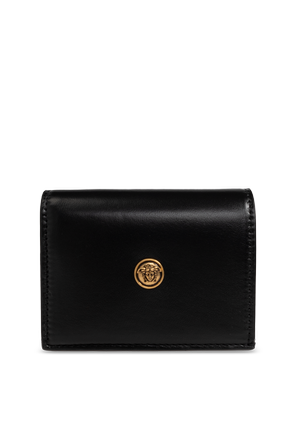 Leather wallet with Medusa head