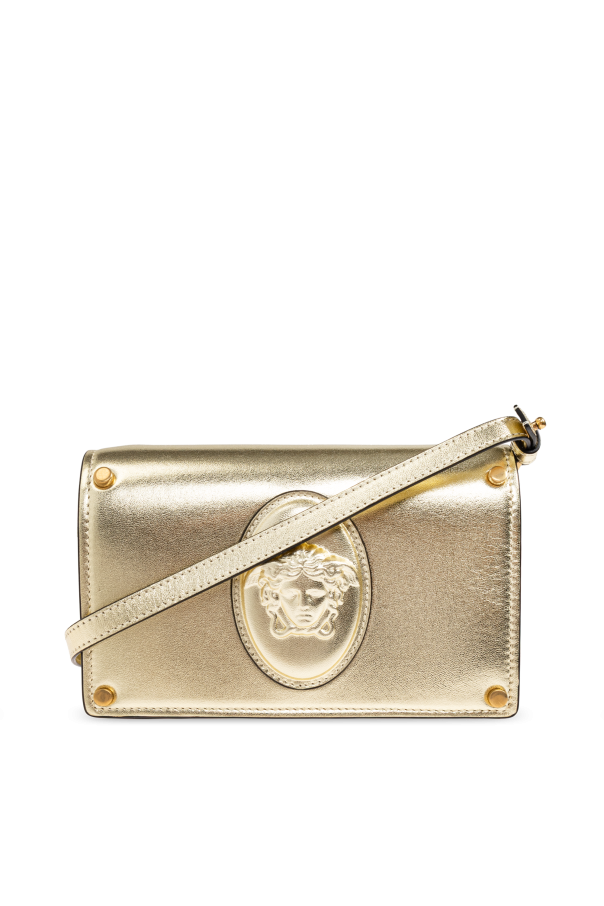 Leather wallet on a belt od Versace