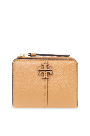 Leather wallet with logo