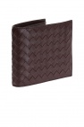 Bottega Veneta BROWN 'Intrecciato' bi-fold wallet