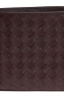 Bottega Veneta BROWN 'Intrecciato' bi-fold wallet
